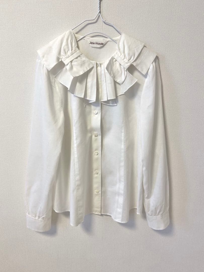 ジェーンマープル 襟リボン ブラウス