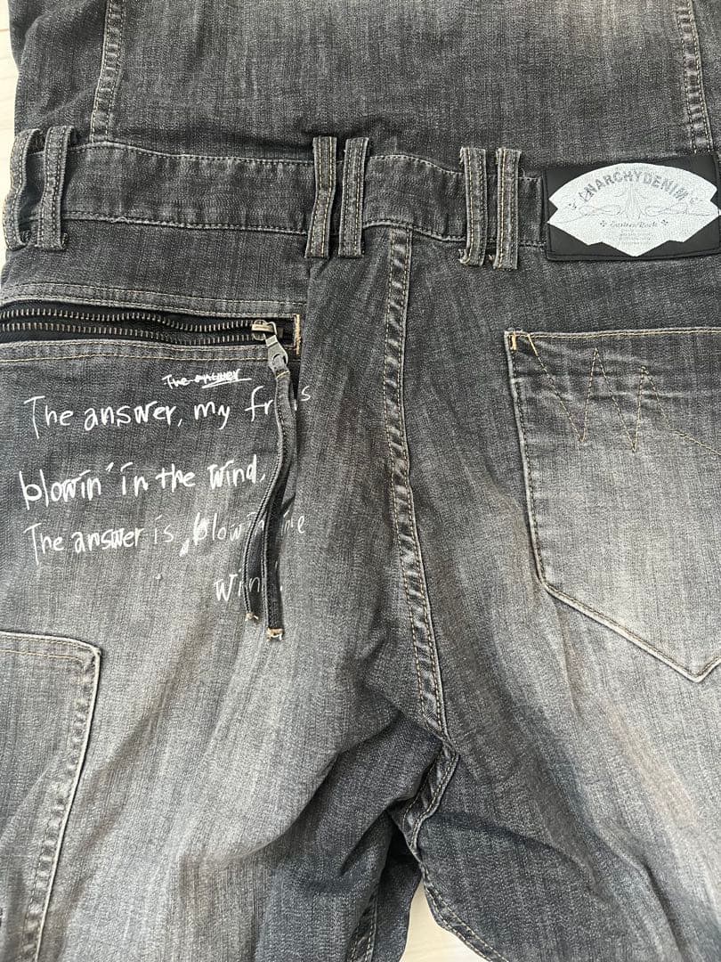 凍りのK 美品 PPFM 入手困難 スカル 刺繍 デニム つなぎ