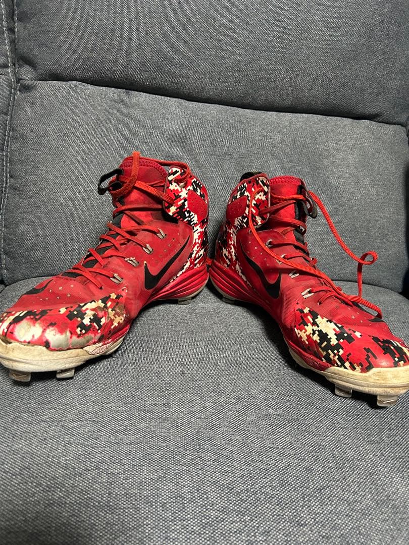 NIKE IDスパイクレッド/カモフラージュ 金具 25cm MID オーダー