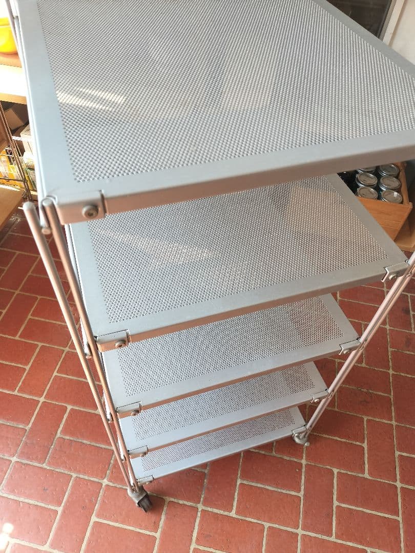 廃盤 無印良品 MUJI スチール ユニットシェルフ グレー メッシュ