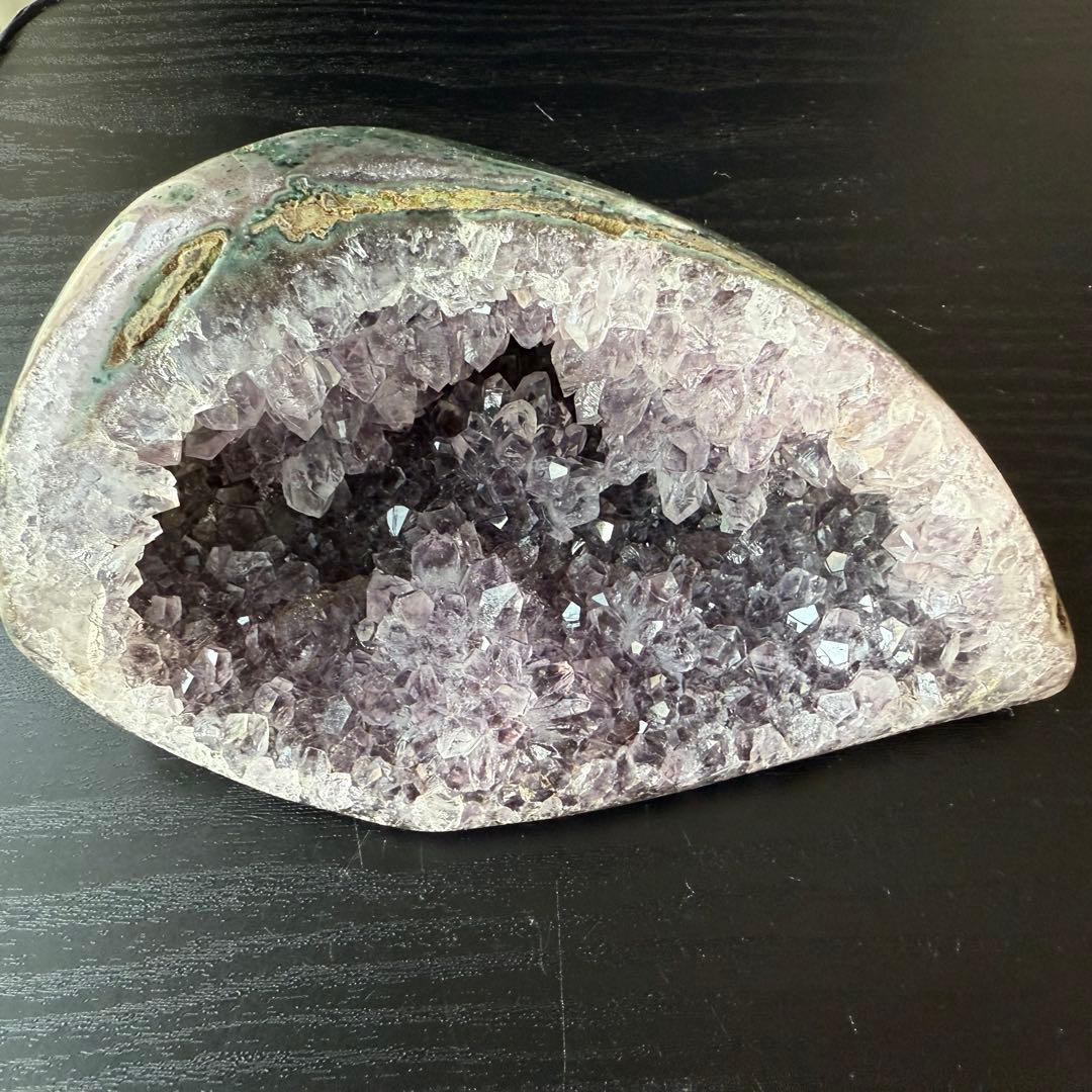 天然石アメジストのドーム　置物　原石NO.112010
