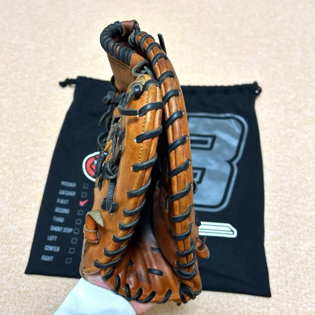 【即戦力！！！】ハタケヤマ　硬式用ファーストミット 袋付き