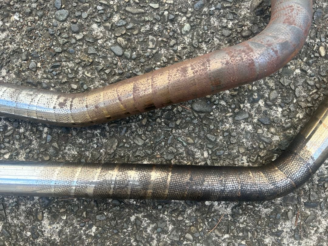 【いっせい】ショベルヘッド　2インチ　スラッシュカット　マフラー　ハーレー