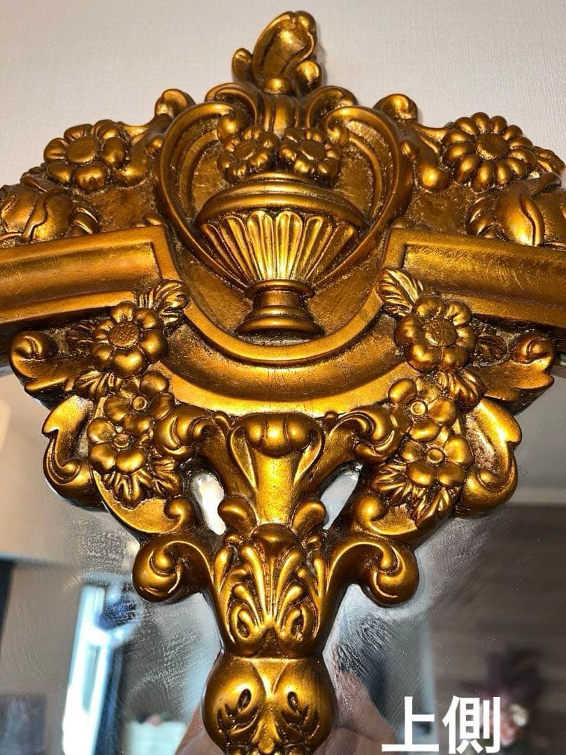 バロックスタイル ゴールド 壁掛け　鏡