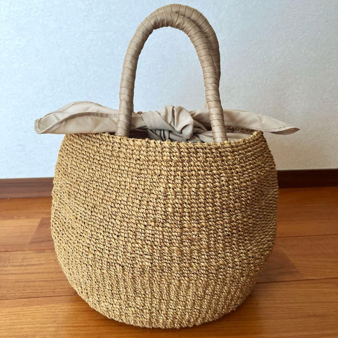 ユウ‼️タグなし新品♡a-jolie(アジョリー)♡ニコちゃんカゴバッグ♡