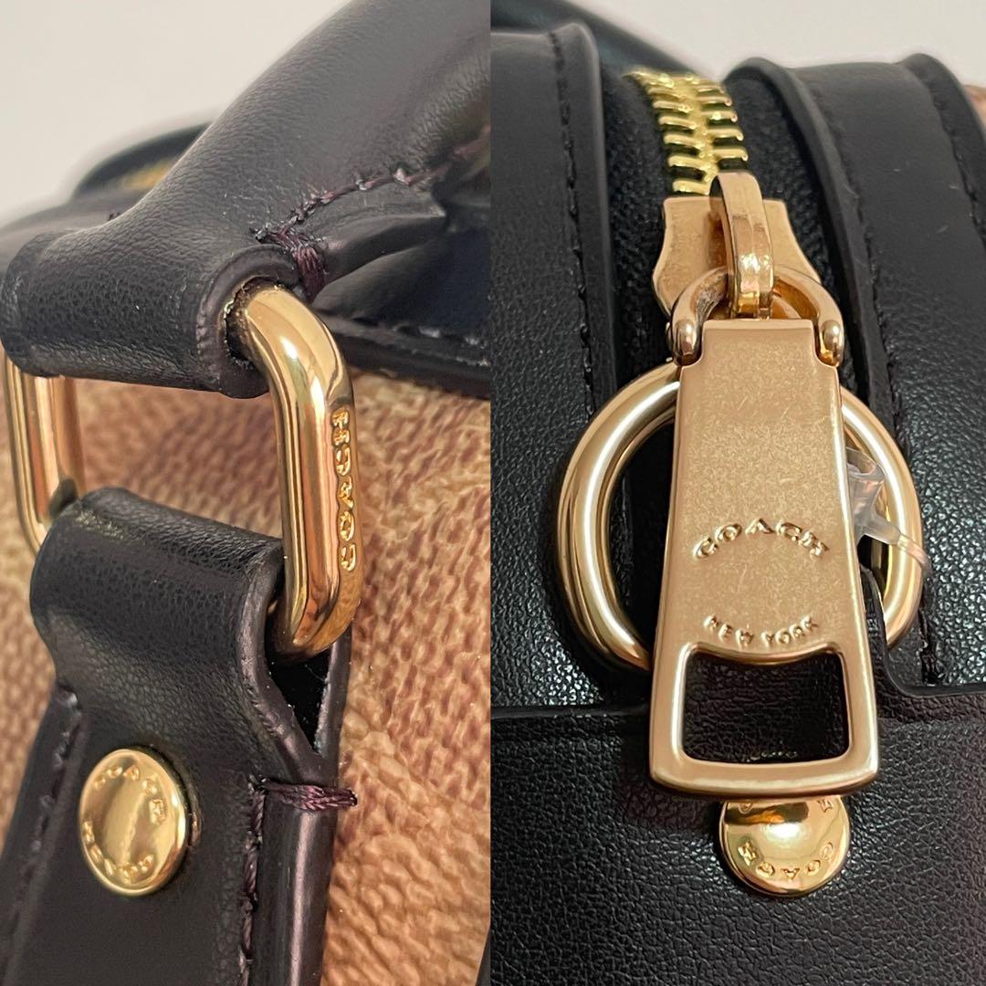 早い者勝ち！訳あり新品 COACH ハンドバッグ シグネチャー柄 2way