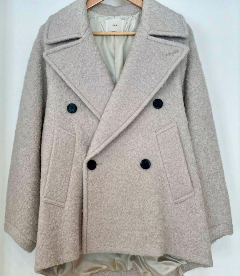 イエナ　IENA ループインレイショートコート　38 ナチュラル