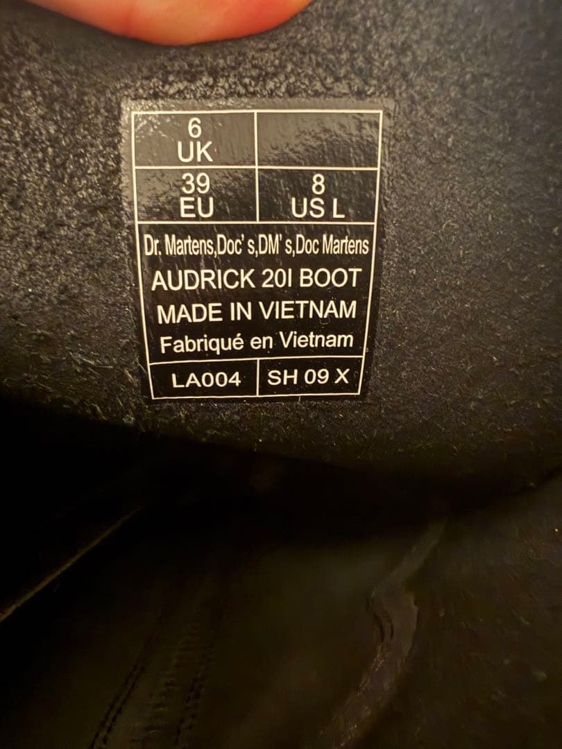 AUDRICK 20I BOOT/レースアップブーツ/BLK/レザー/レディース