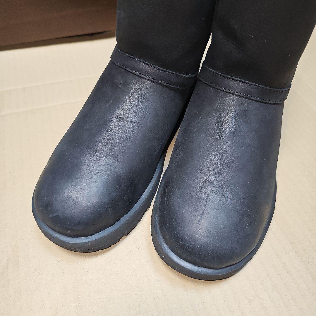 UGG クラシック ショート レザー ウォータープルーフ ブーツ 25.0 アグ