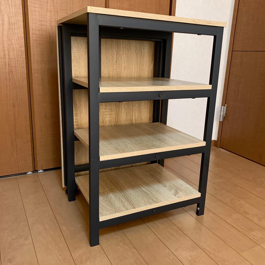 折りたたみ デスク ( 3段 棚付き 、 机 )