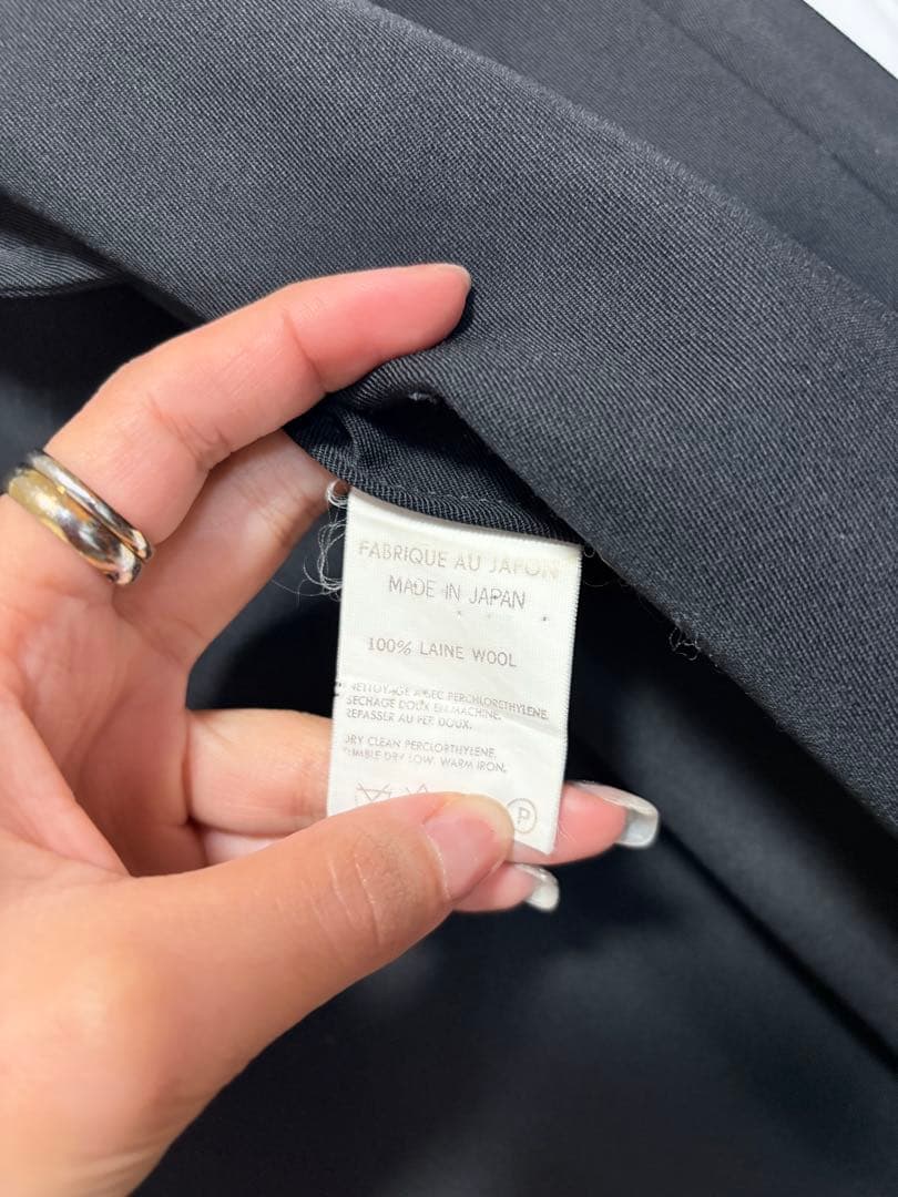 Y's ヨウジヤマモト　ブラック シングルライダースジャケット