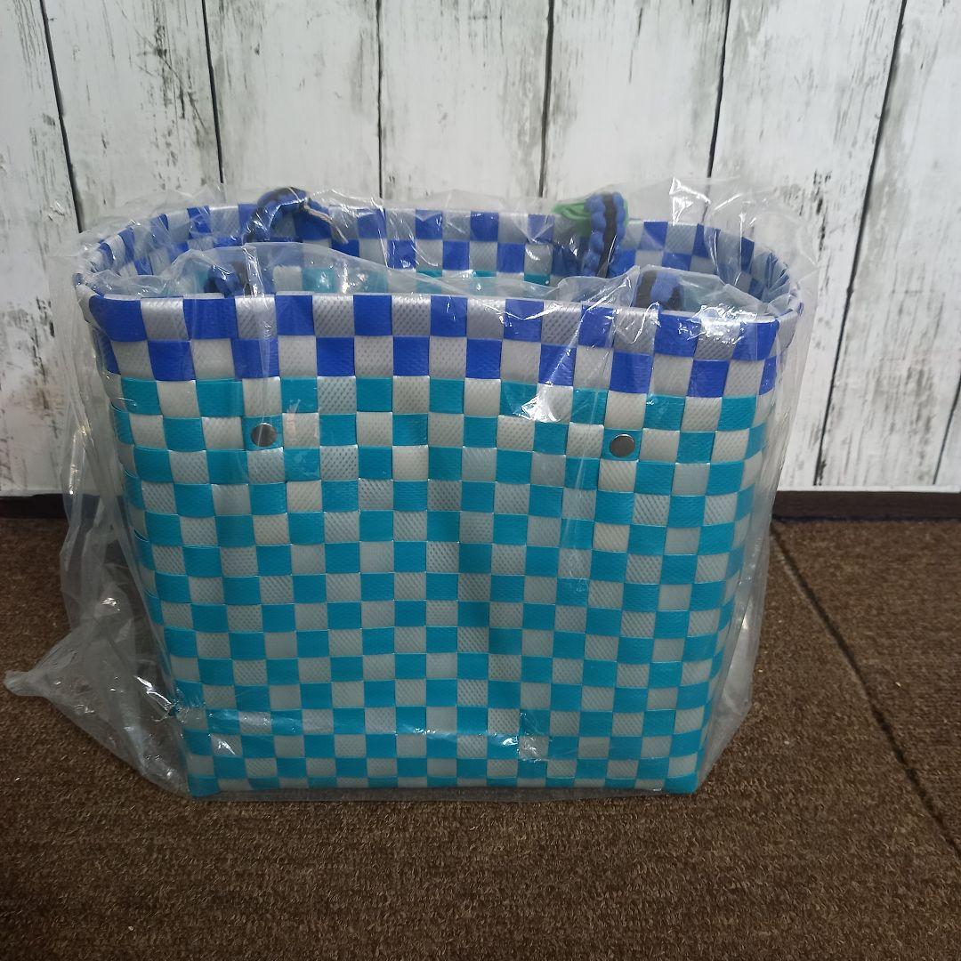 【新品】MARNI マルニ　ジャージーハンドルミニバスケット　ターコイズ　ブルー