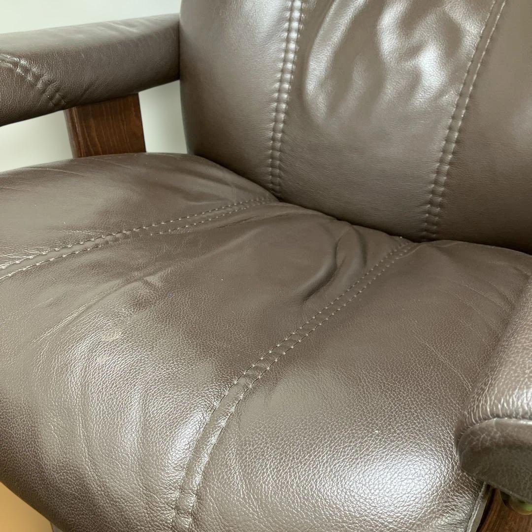 シエル様 本革ストレスレスチェア オットマン付 引取り