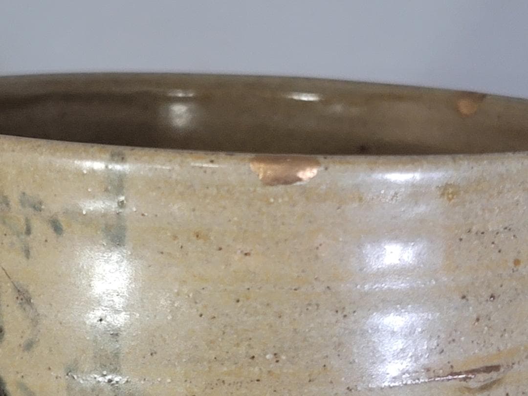 DT181 茶道具 虫明 むしあけ 竹絵 茶碗 宗完 書付 古美術