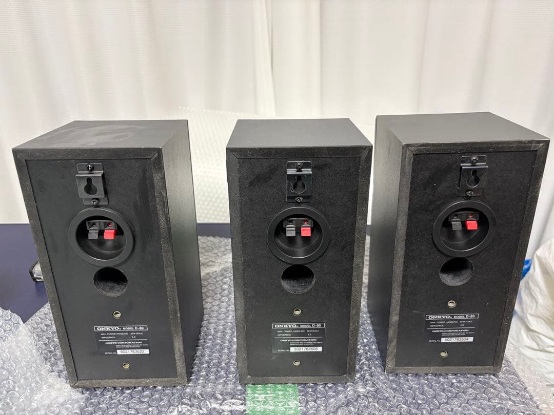 中古品ONKYO スピーカシステムセット5本セット