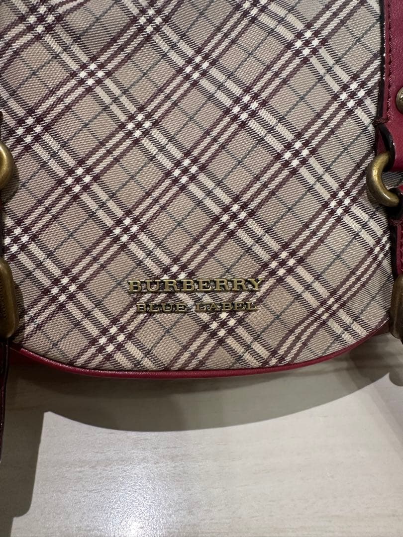 BURBERRY BLUE LABEL ショルダーバッグ 赤チェック