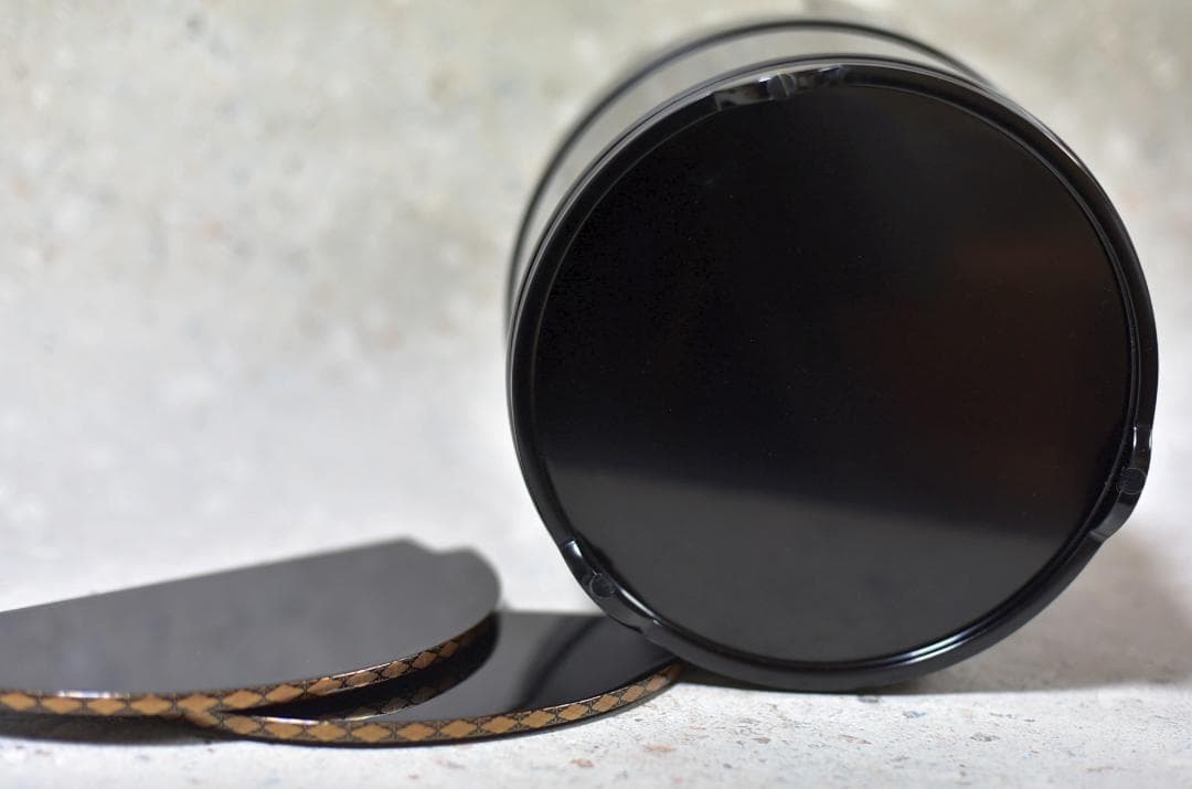 輪島塗　真塗手桶，水指　【極上品】象嵌入り　共箱/お茶道具