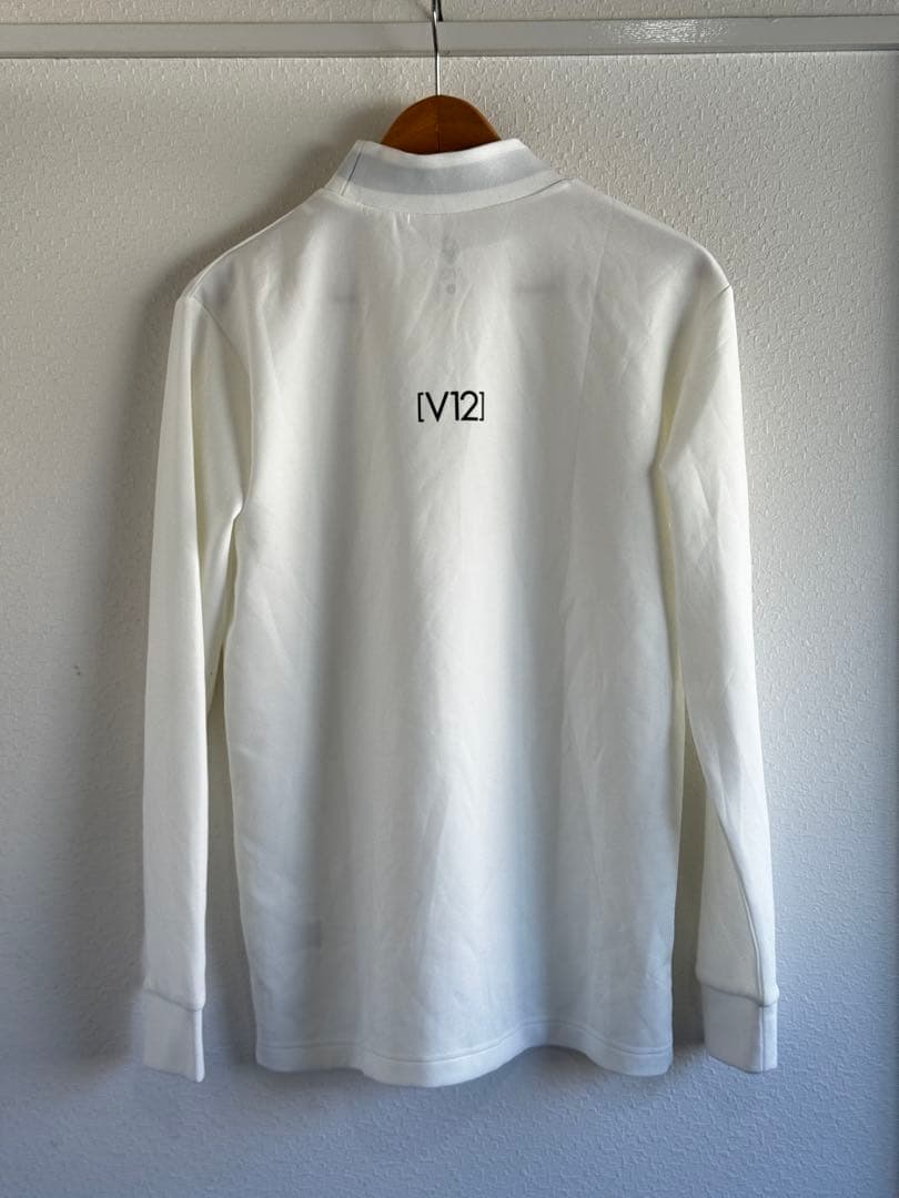 V12 メンズ モックネック 白　L 未使用