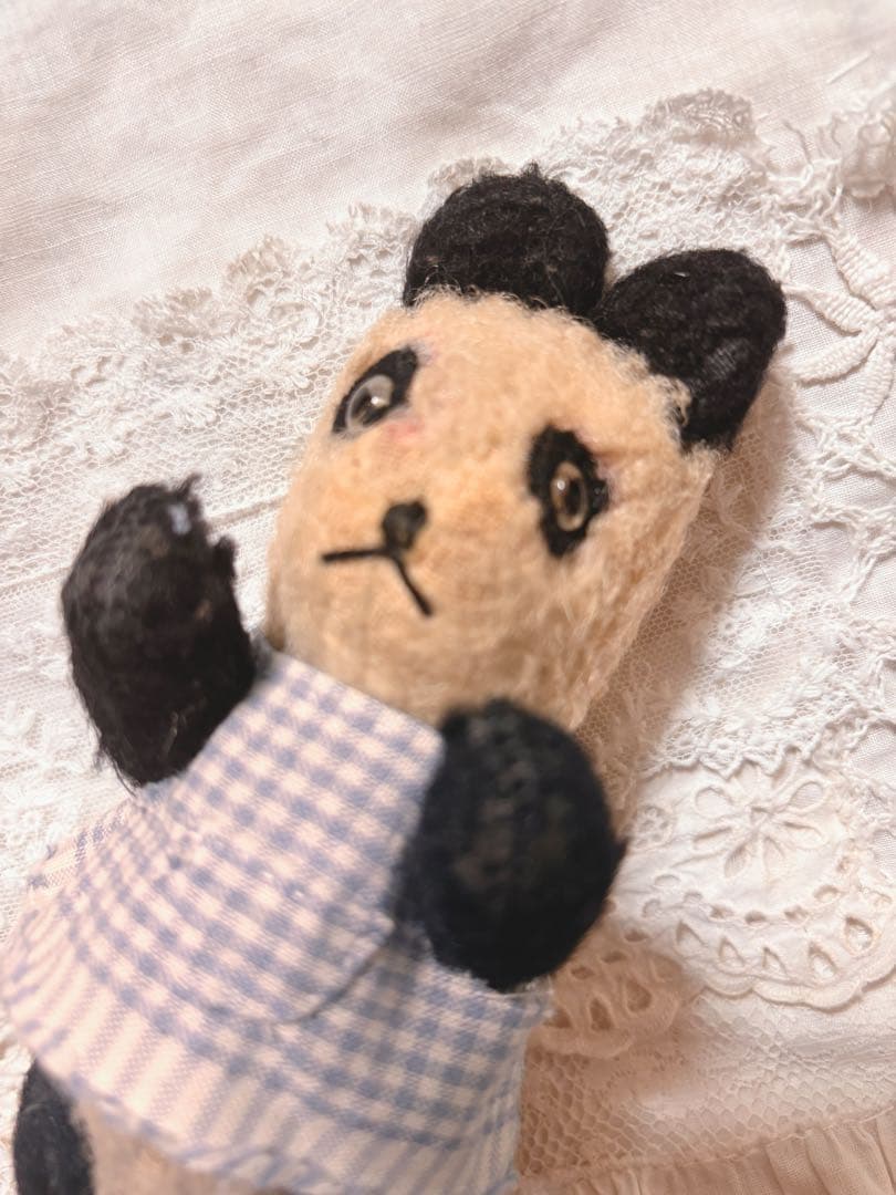 ミニベアちゃん　レア　パンダベア　アンティークベア　ヴィンテージベア