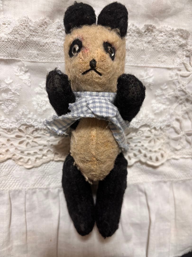 ミニベアちゃん　レア　パンダベア　アンティークベア　ヴィンテージベア