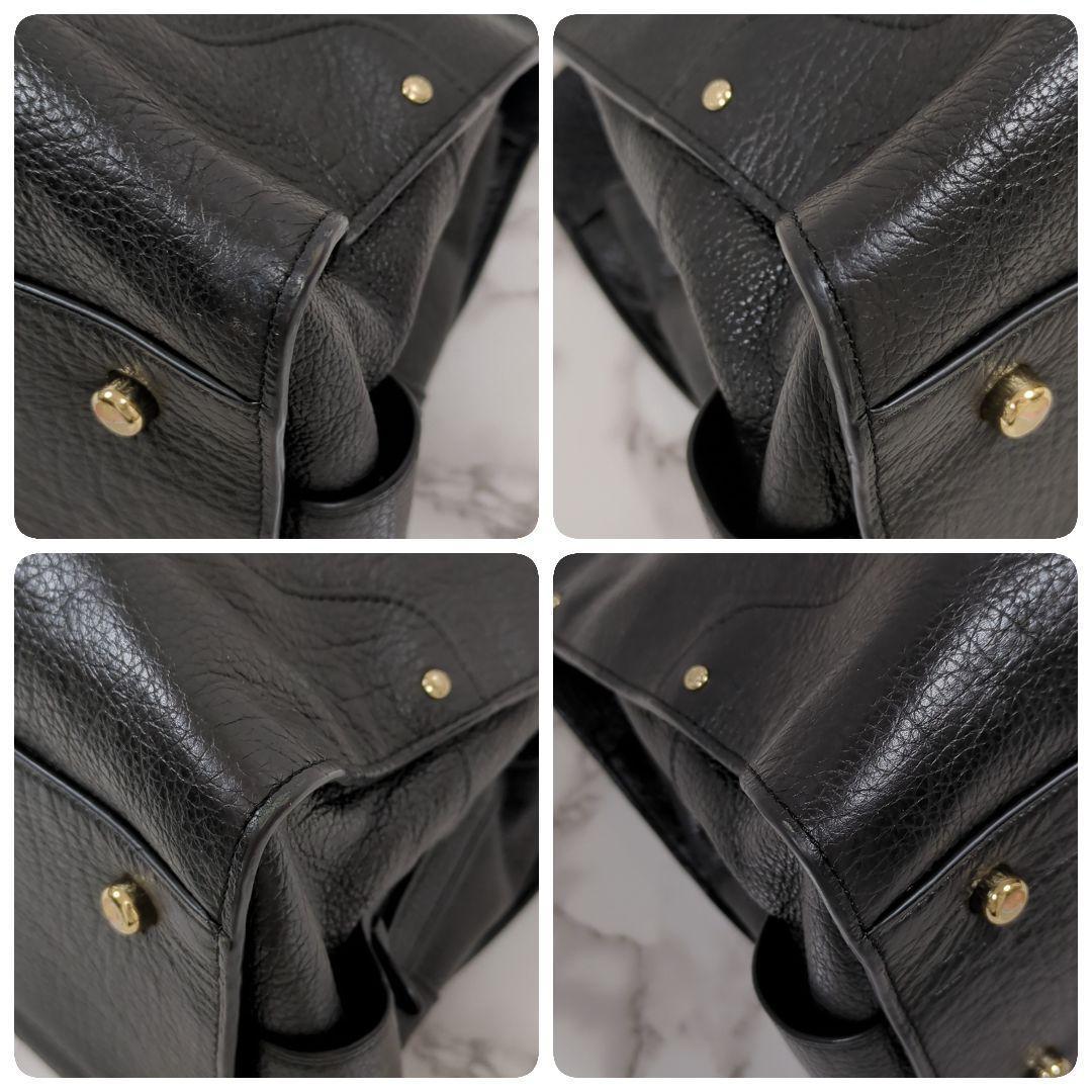 コーチ　マーサー　サッチェル　ペブルドレザー　ハンドバッグ　ターンロック　3室