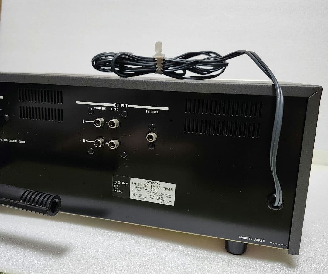 SONY ST 3950とTC-2140 チューナーとカセットデッキ　中古美品
