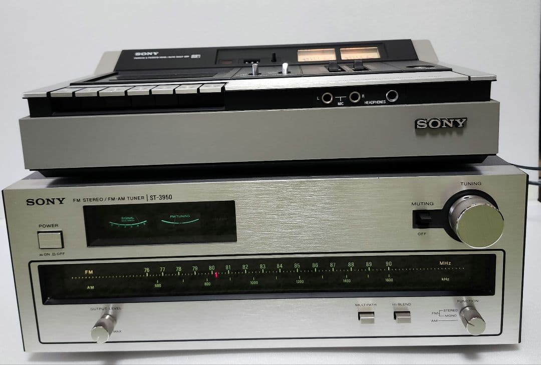 SONY ST 3950とTC-2140 チューナーとカセットデッキ　中古美品