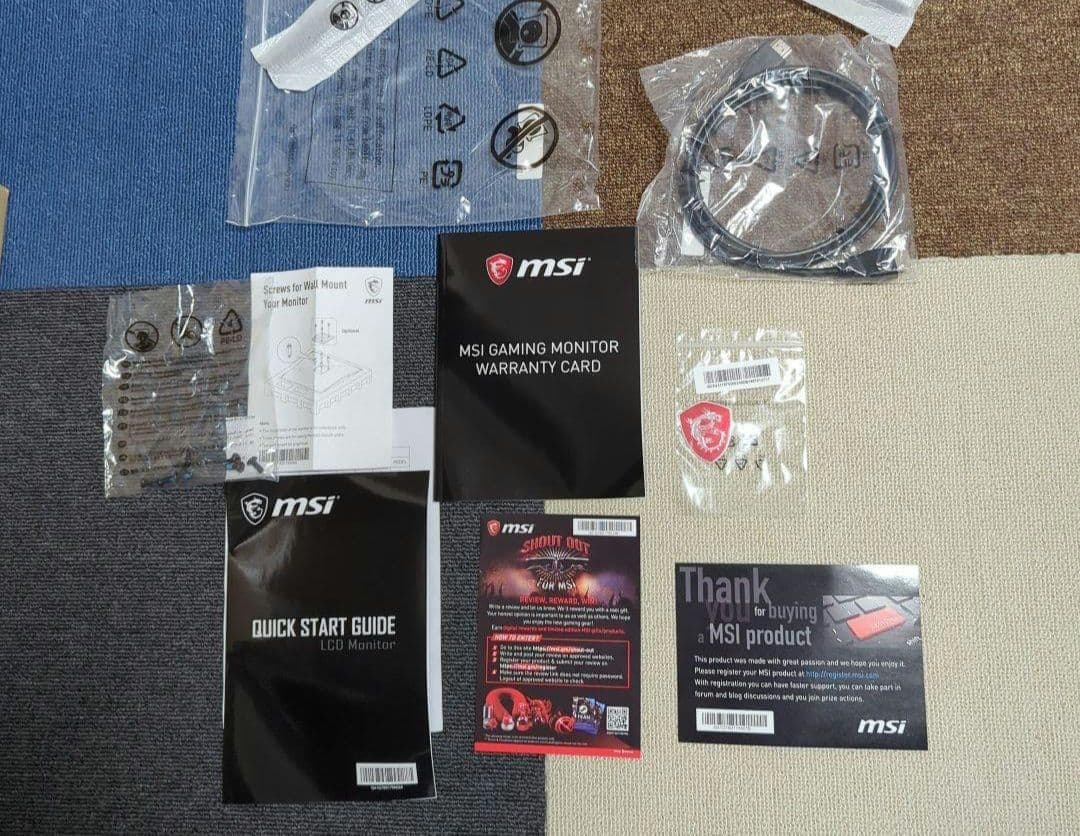 【ゲーミングモニター】【144Hz】MSI OPTIX MAG241C 2枚