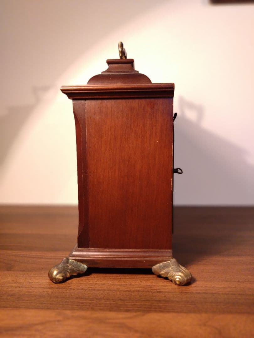 置き時計　ユンハンス　枕時計　アンティーク　ウエストミンスター　ゼンマイ