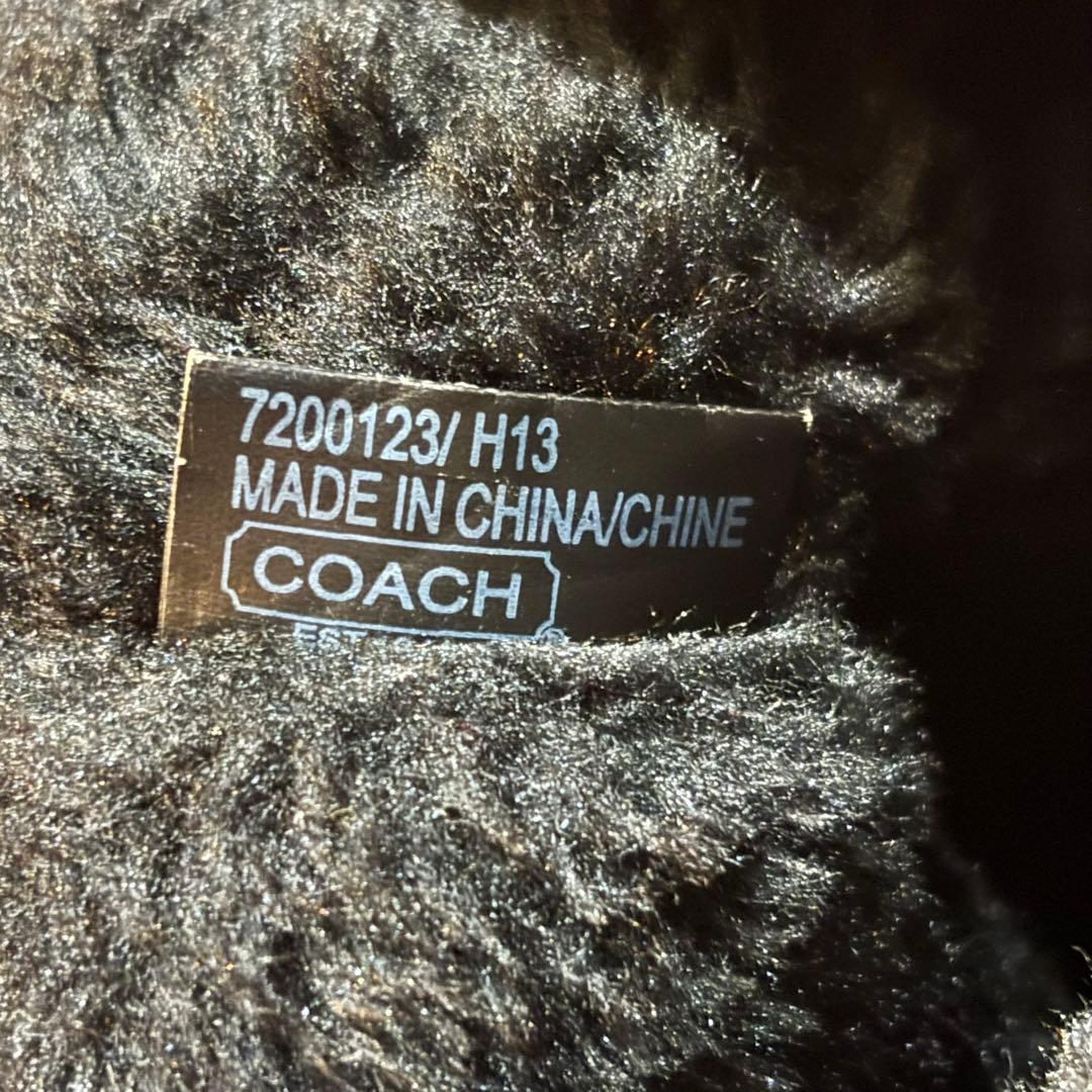 COACH シグネチャー スエード ロングブーツ ワークブーツ ムートンブーツ