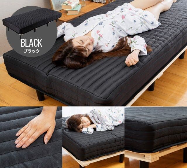 ダブルベッド　脚付きマットレス