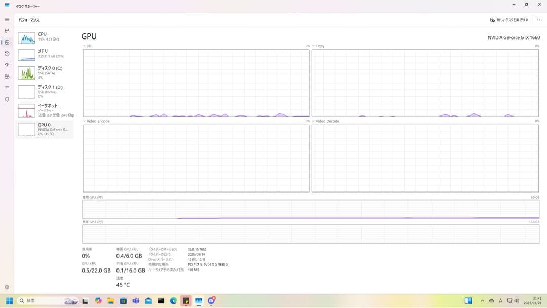GIGABYTE GeForce GTX1660 箱付き