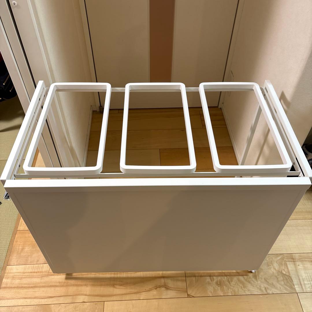 山崎実業(Yamazaki) 目隠し 分別 ダストワゴン