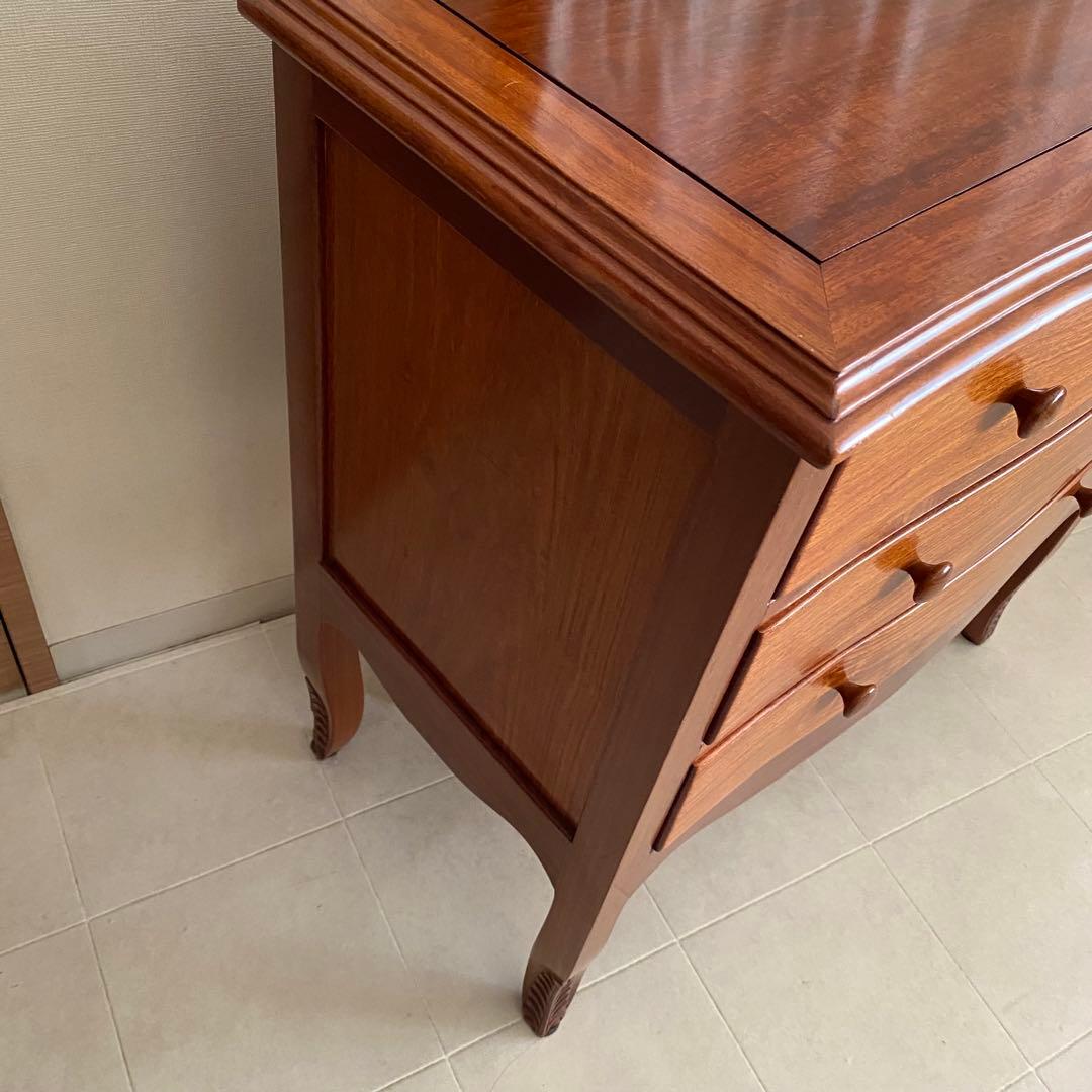 唐木家具　アンティーク　チェスト　無垢材　中国　花梨　伝統　北欧　棚　コンソール