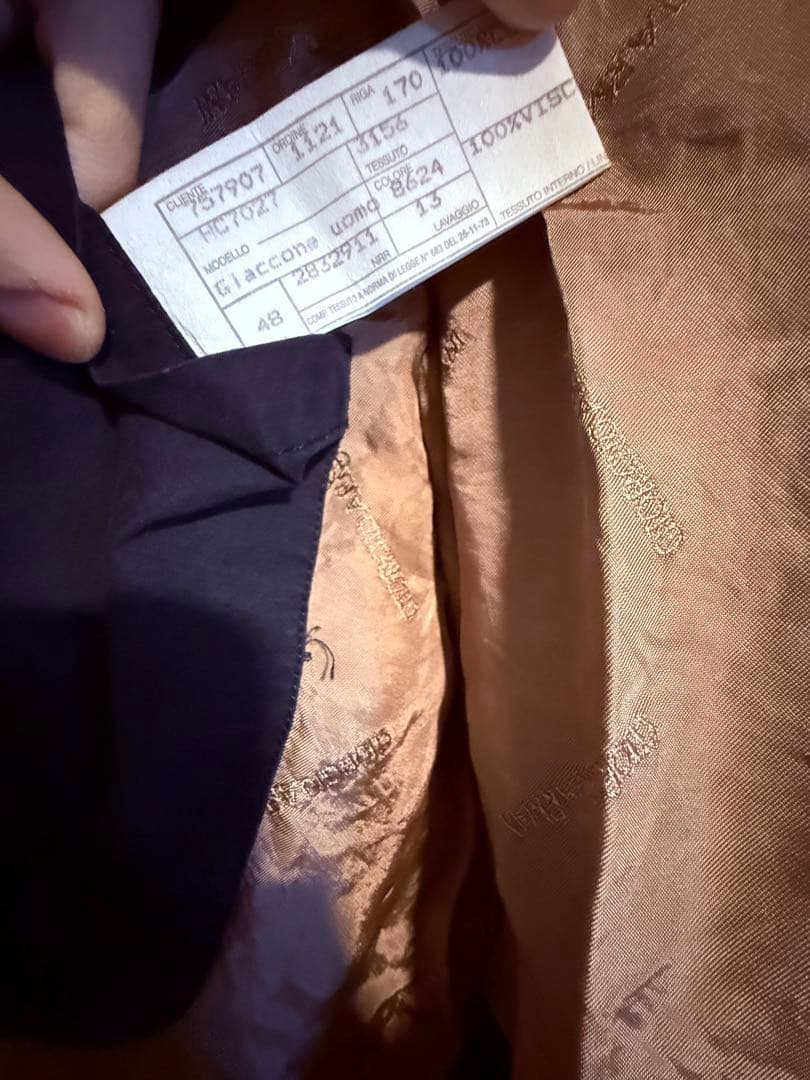 ジョルジオアルマーニ　ハーフジャケットモッズコート　フーデット　ドローコード