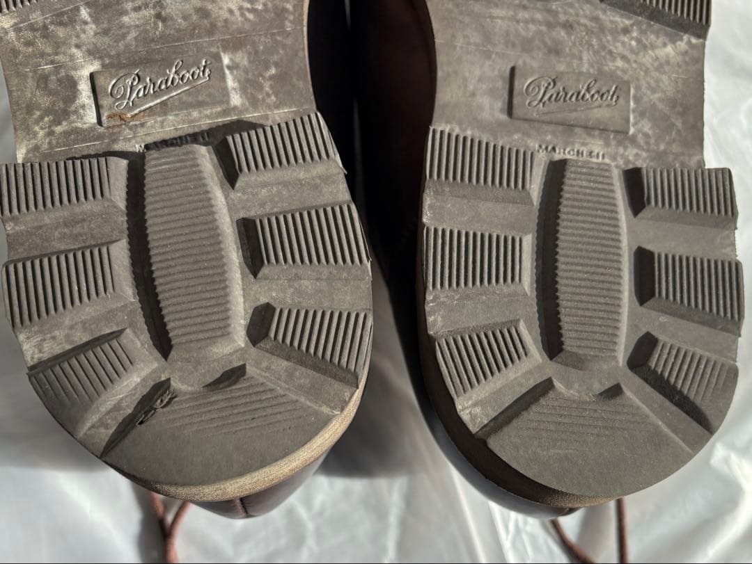 パラブーツ ミカエル カフェ FR41.0 UK7.0 約25.5cm