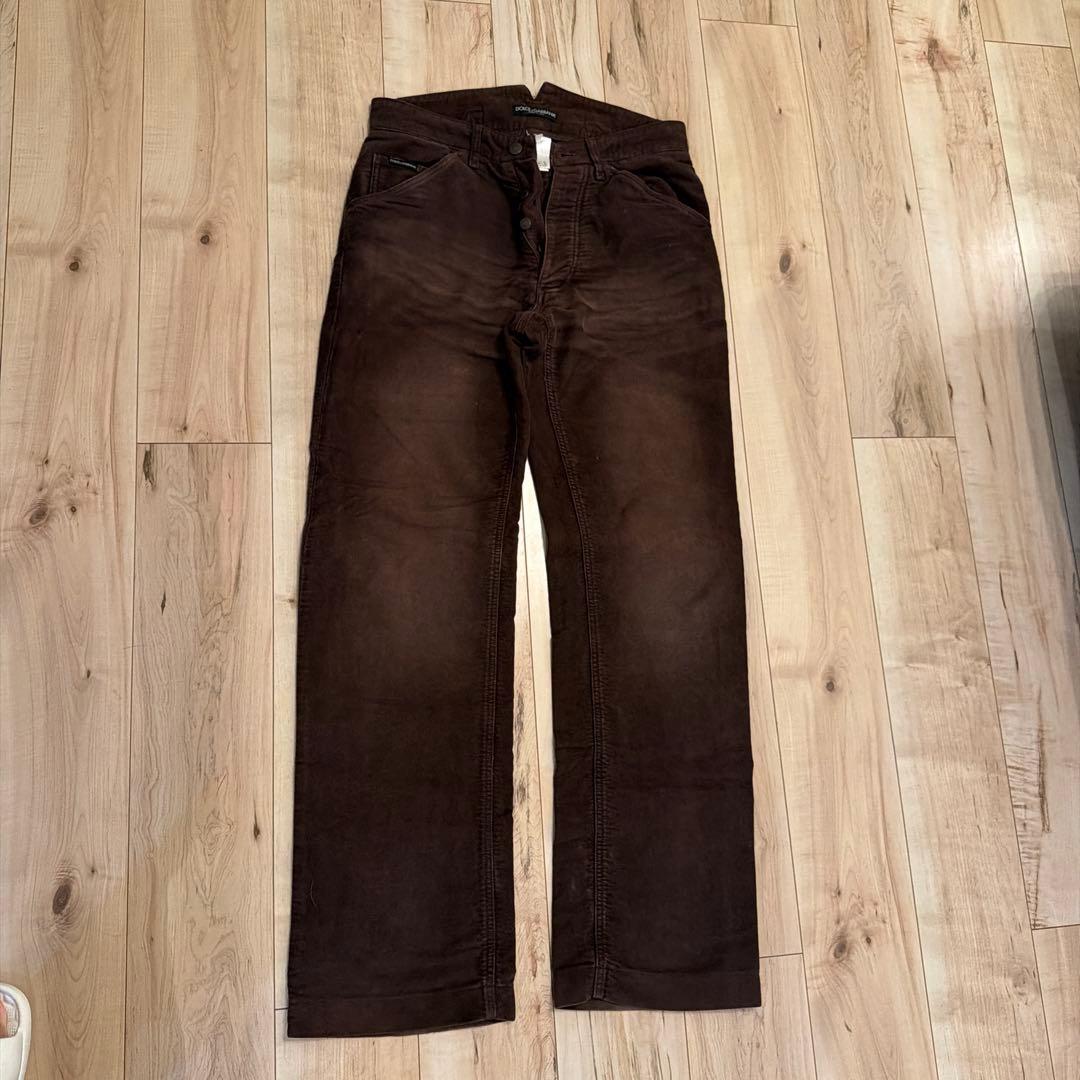DOLCE & GABBANA ブラウンデニムパンツ 44