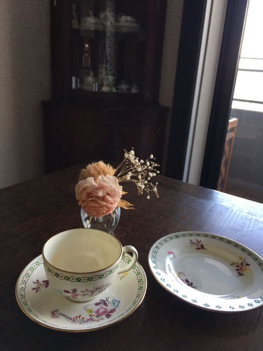 アンティーク　ミントン　トリオセット