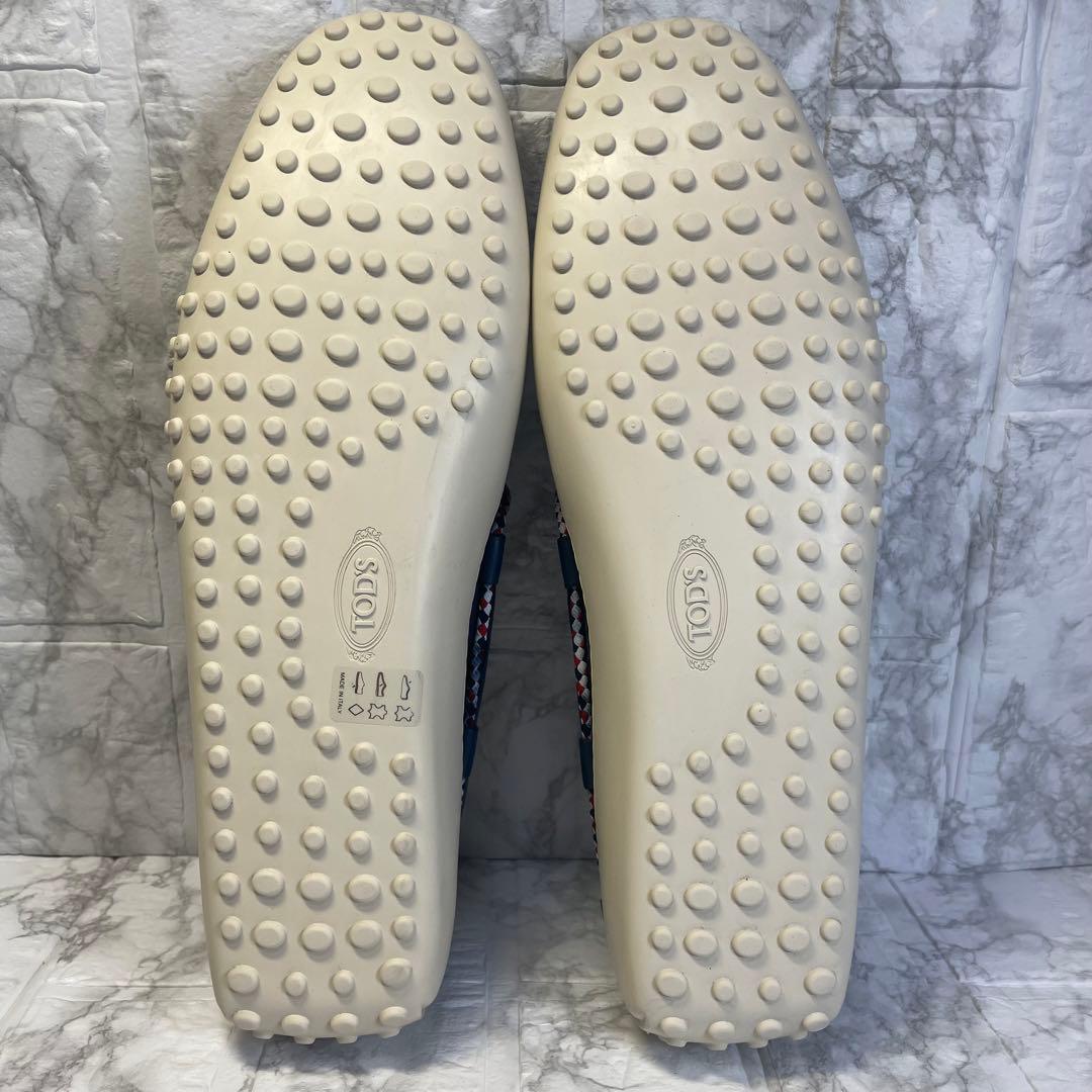 トッズ　レザー　ドライビングシューズ　ネイビー　箱　保存袋付　TOD’S 29