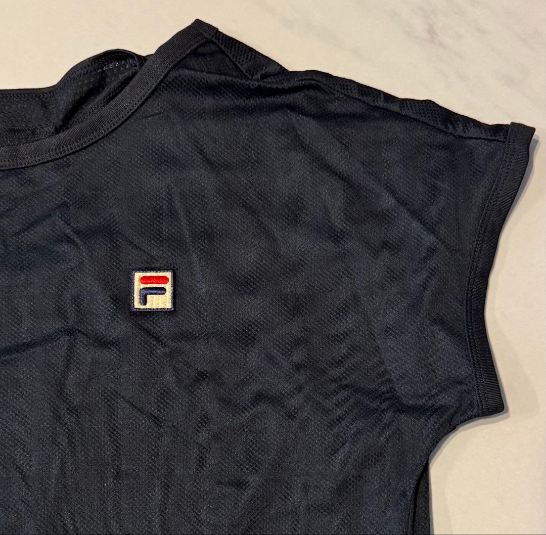 フィラ テニスウェア ブラック 上下共にLサイズ