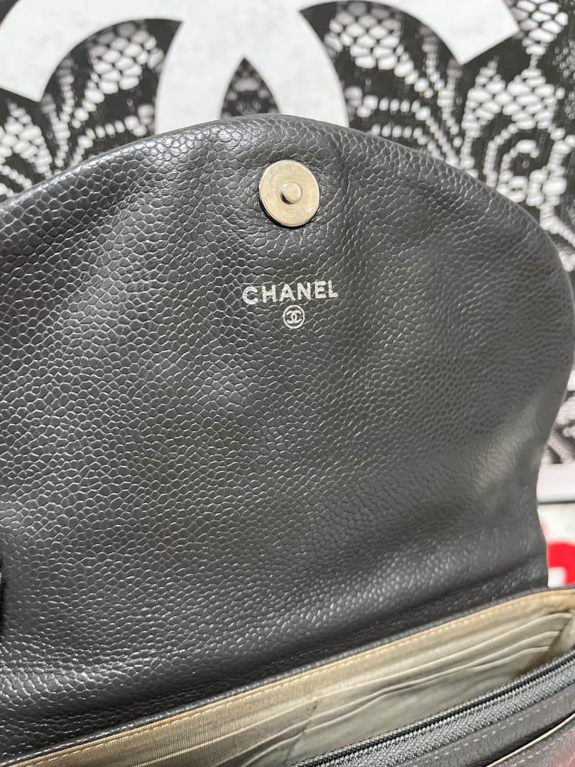 シャネル CHANEL チェーンウォレット ハーフムーン マトラッセ 152