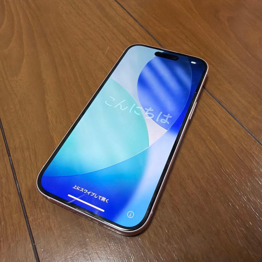 iPhone15 ピンク128GB 本体※キズ、割れなし※