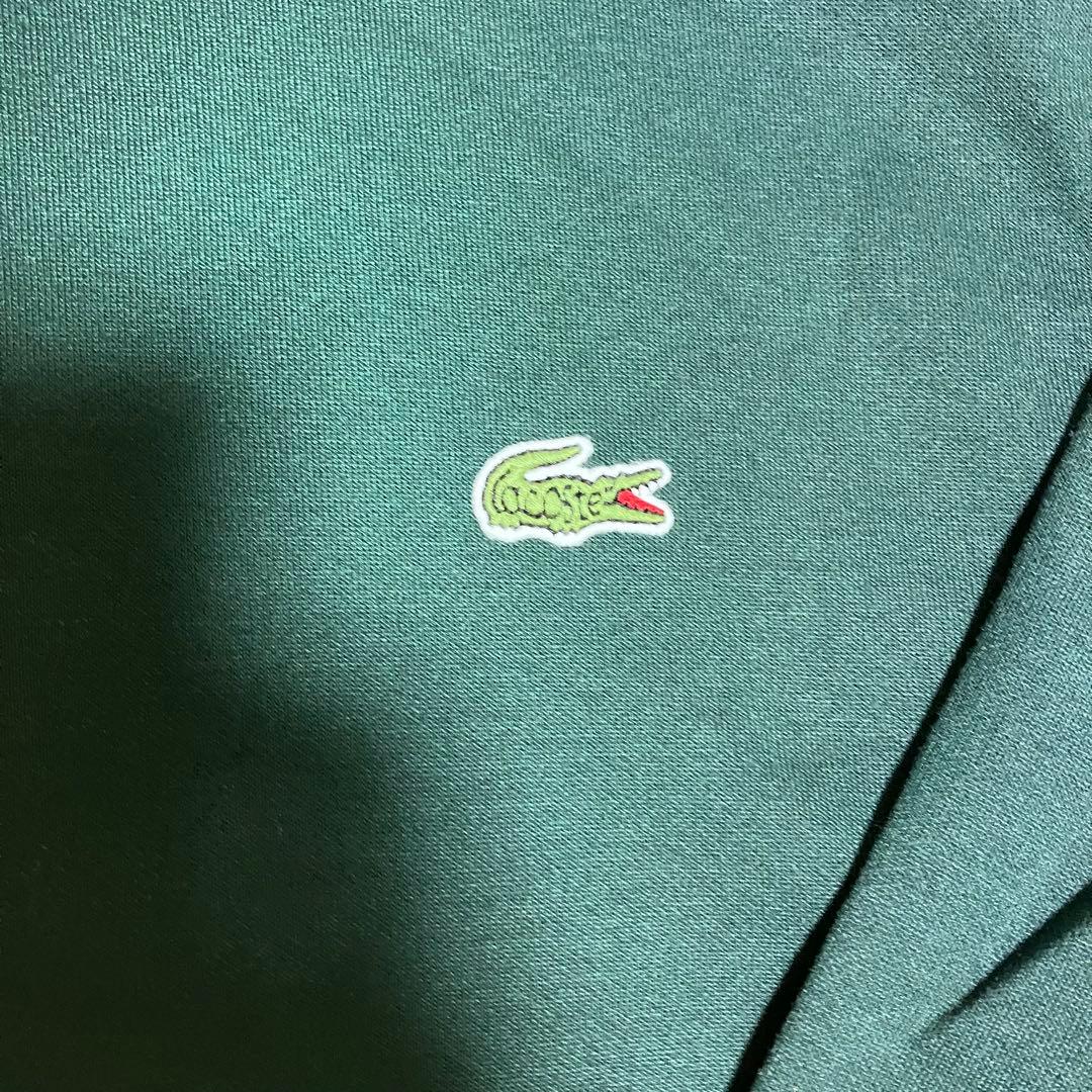 LACOSTE ゴルフ　ラコステ モックネック スウェット トレーナー グリーン