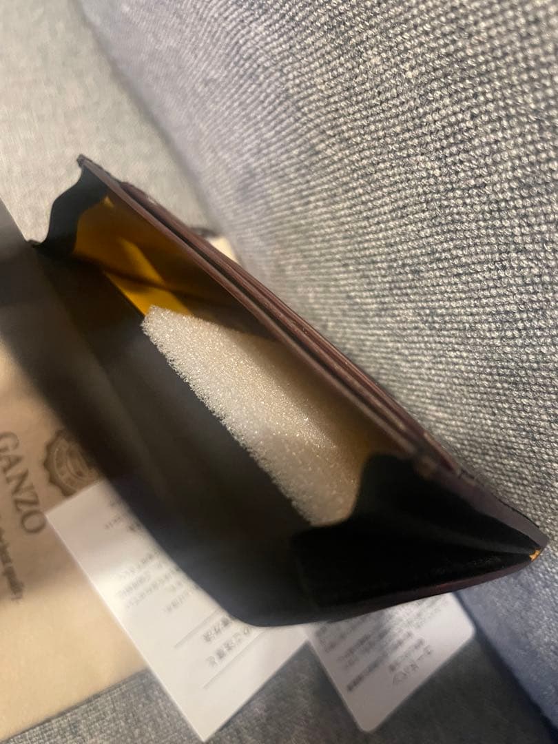 GANZO 黒 レザー コードバン名刺入れ