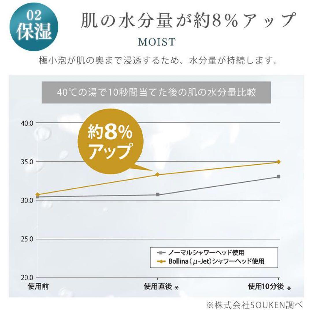 Bollina TK-7008-SL シルバーシャワーヘッドボリーナワイドプラス