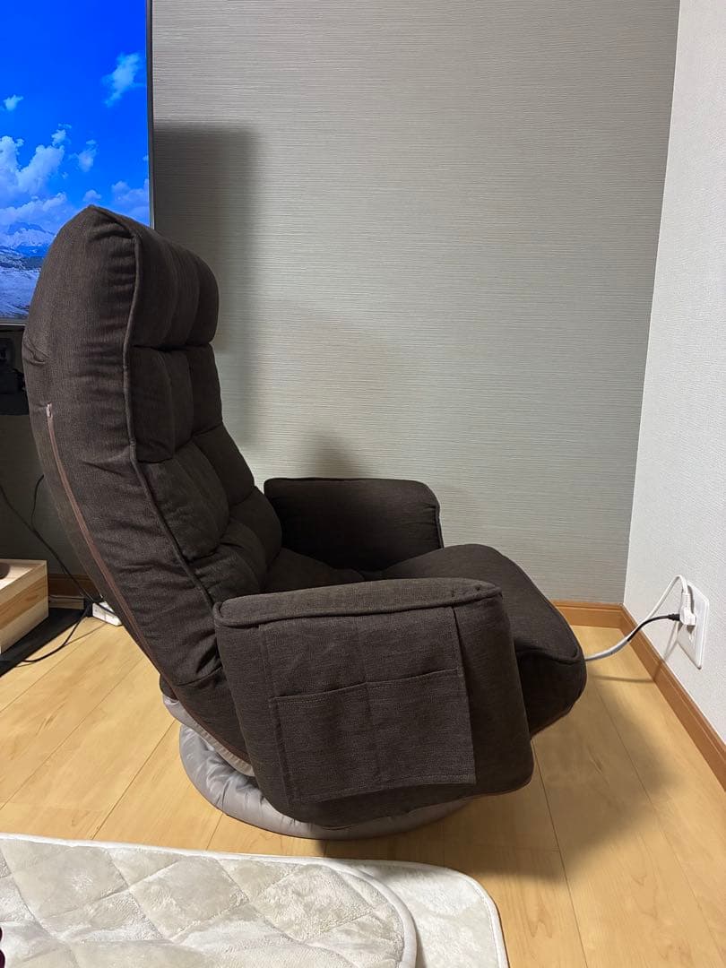 山善 心地よすぎる肘付き回転座椅子 SKZ-72