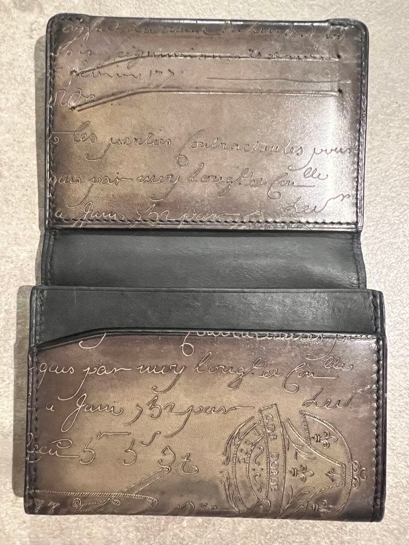 【美品】 Berlutiインブイア 名刺ケース オーダーメイド