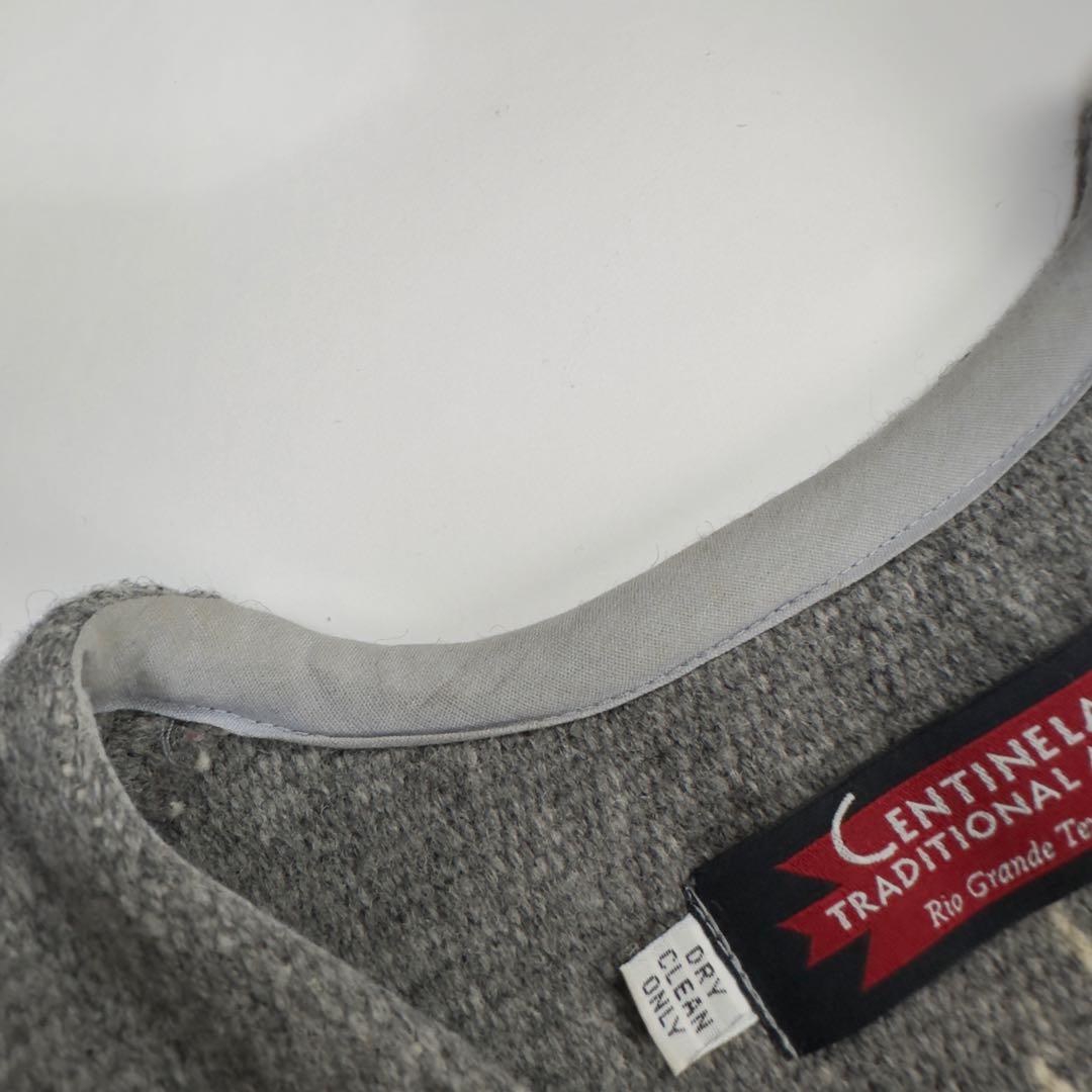 希少 CENTINELA センチネラ チマヨ ベスト グレー　36 Mサイズ