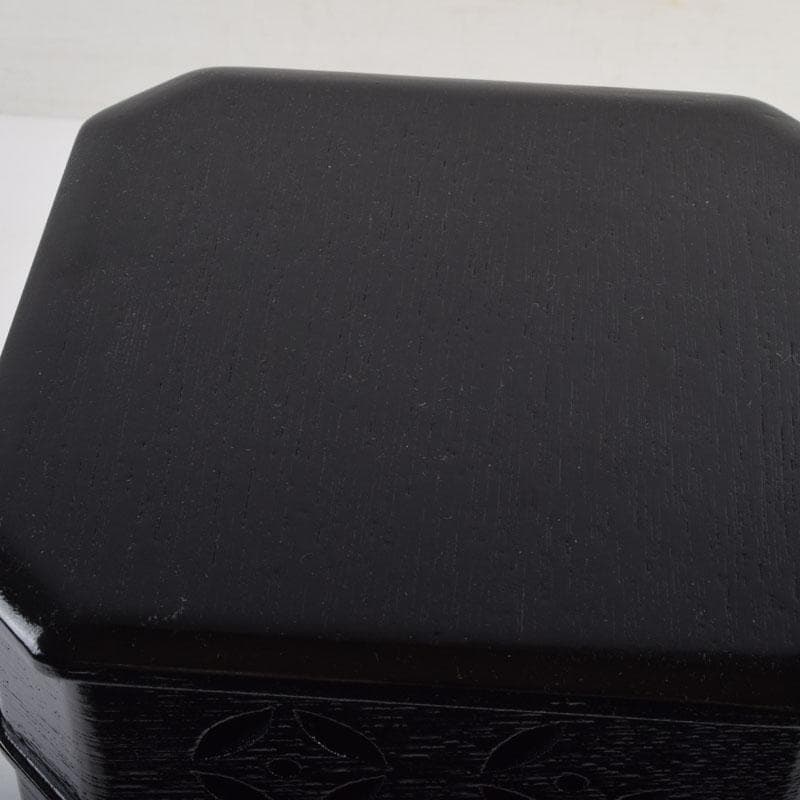 minto　茶道具　漆塗　七宝透かし　縁高重　五段重　箱付　N　9148