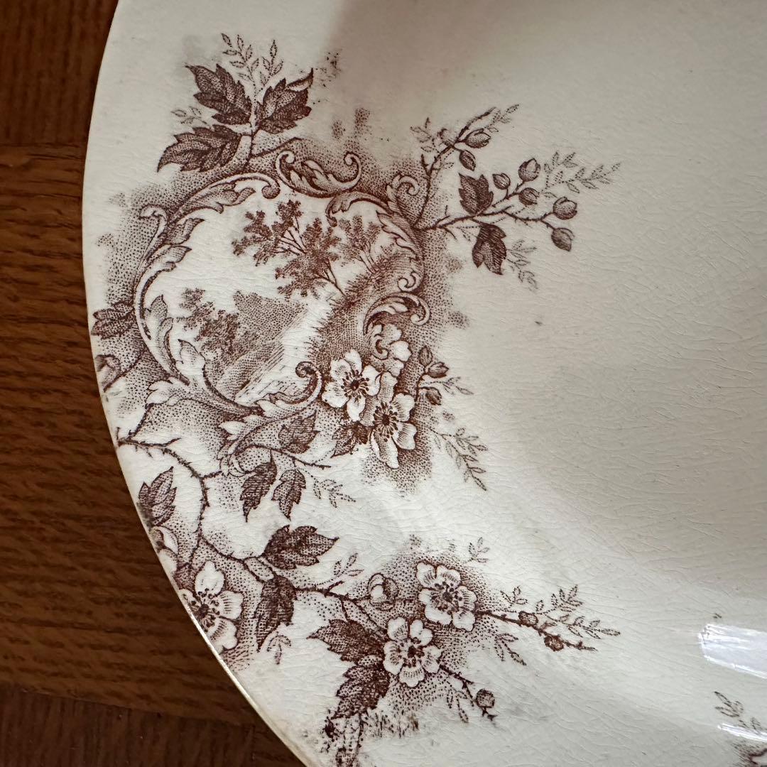 極美品　【C】深皿 ジョワジールロワ　POMPADOUR フランスアンティーク